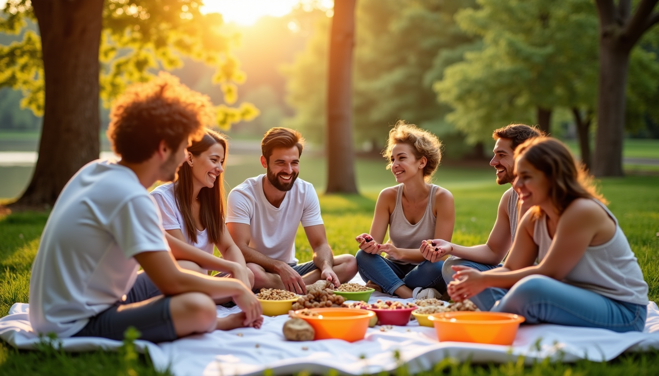 Illustration : l'humain est un être social, et cultiver des — prendre soin de sa santé au quotidien : gestes simples et efficaces
