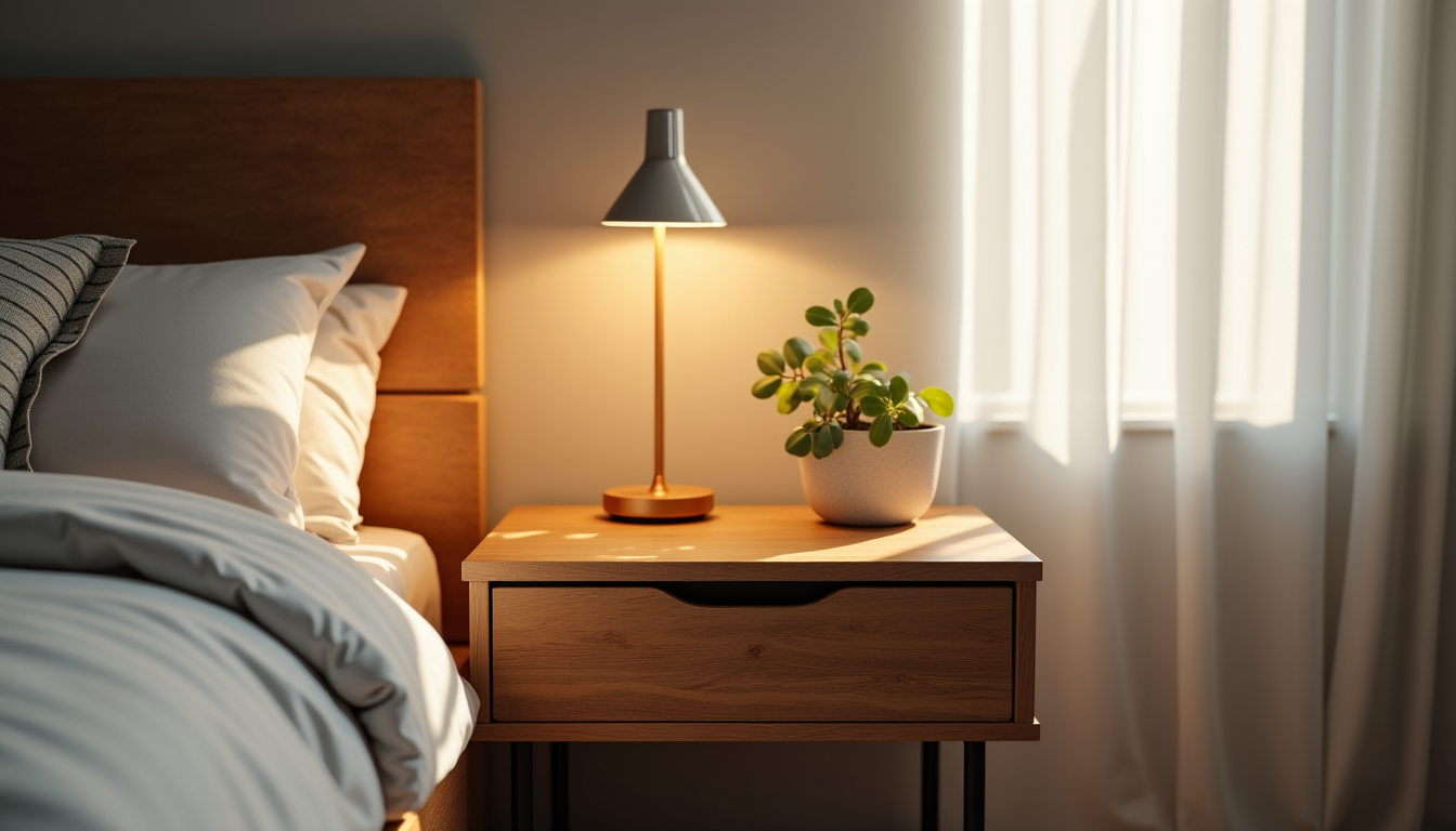 id&eacute;es et inspirations : comment choisir la table de chevet id&eacute;ale pour votre chambre &mdash; la hauteur de la table de chevet est