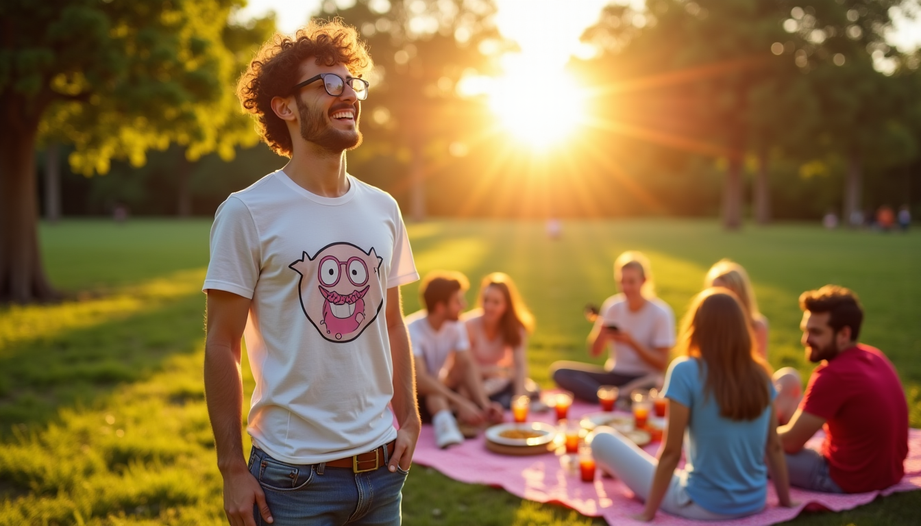 Illustration : sique, garantissant ainsi que le vêtement s'intègre harmonieusement — choisir un t-shirt personnalisé avec humour pour une occasion spéciale ?