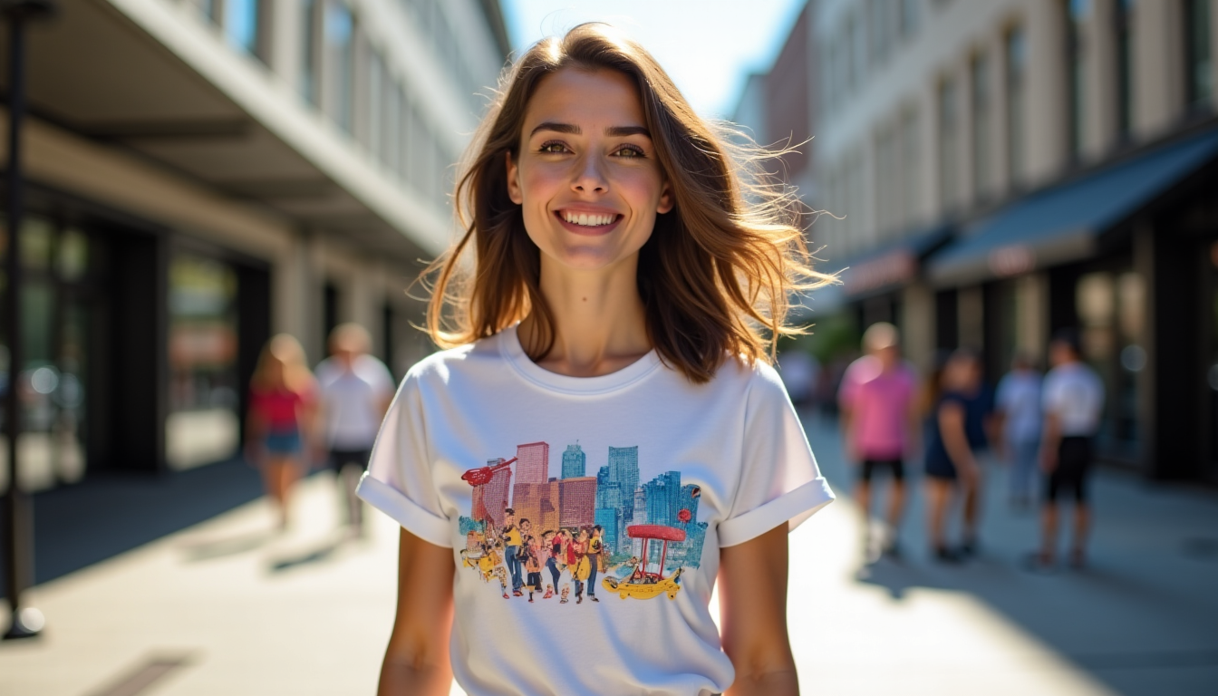 Illustration : on seulement un vêtement, mais aussi une forme — le t-shirt humour pour femme est le cadeau décalé parfait qu'elle n'ose pas s'offrir