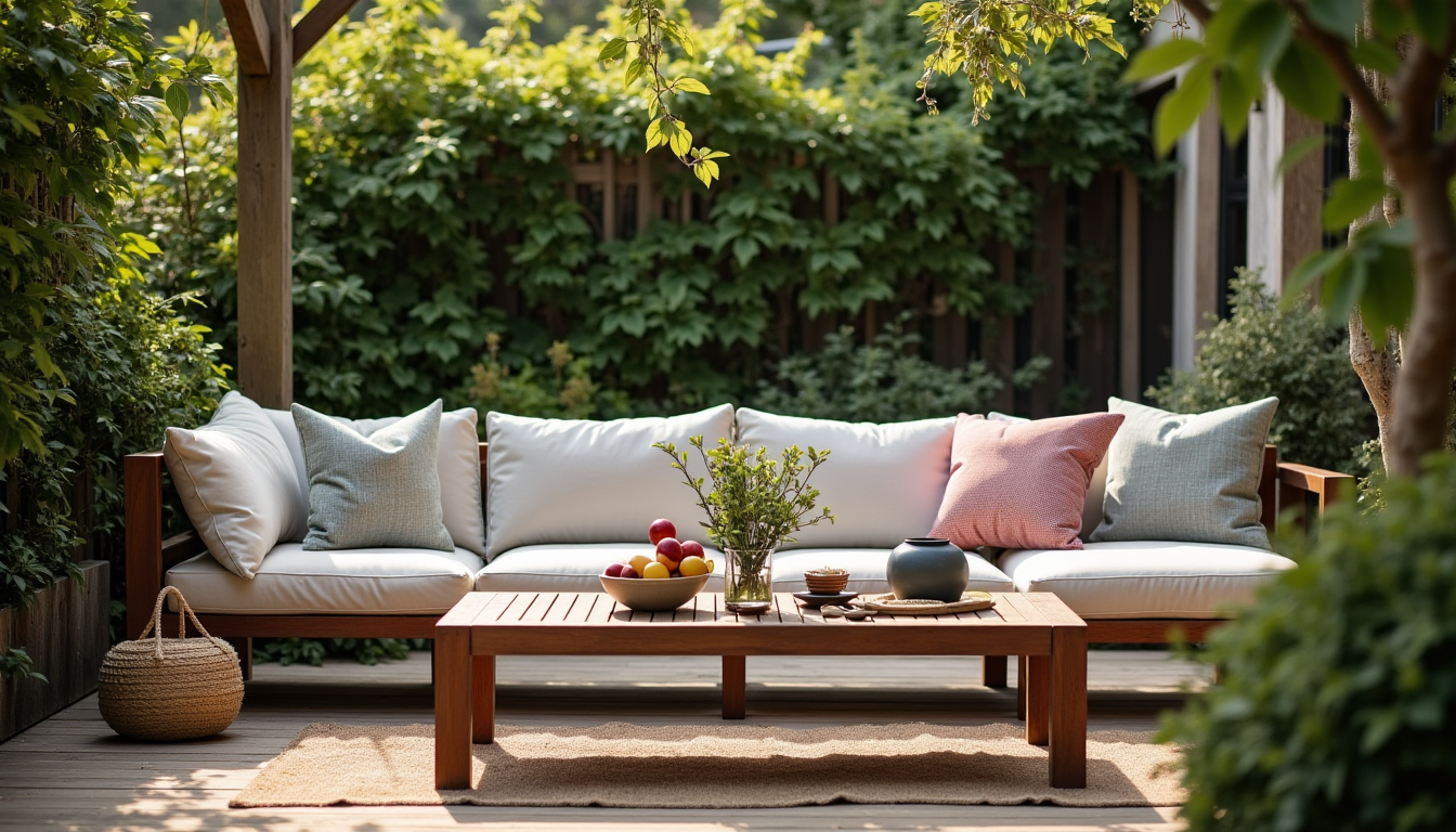 Illustration : cet ensemble, procure une ombre bienfaisante et renforce — grandes tendances de la décoration extérieure pour sublimer votre jardin cette année