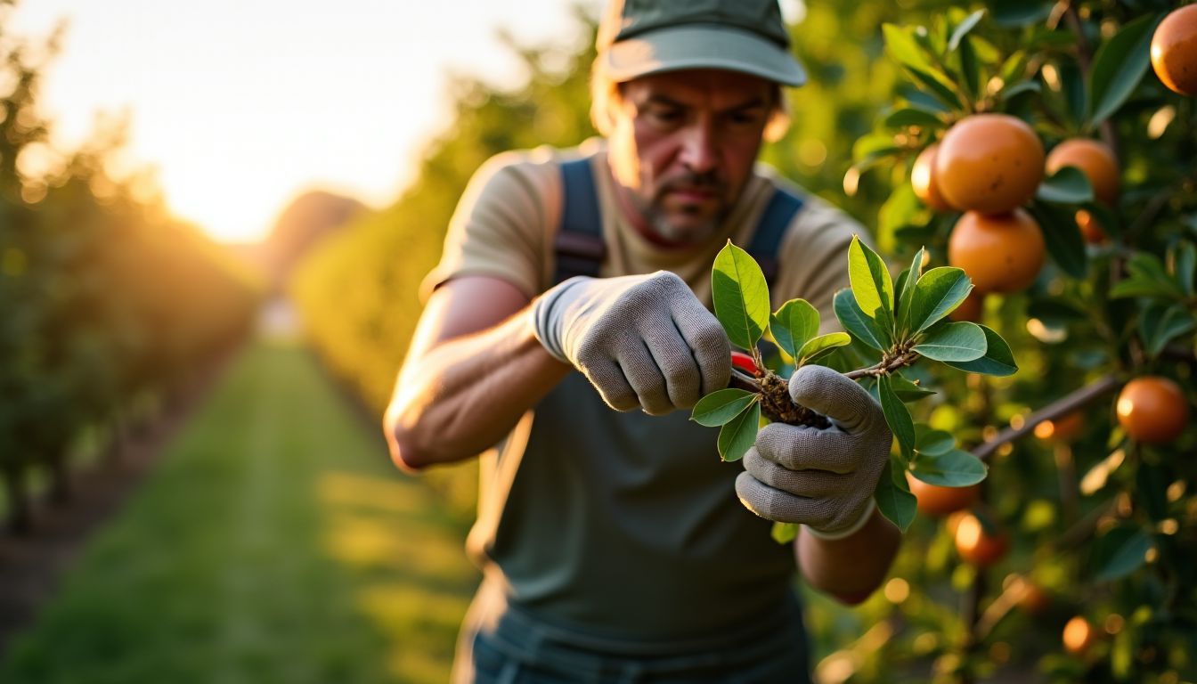 élagage d’arbres fruitiers et arbres d’ornement : pourquoi les méthodes de taille diffèrent autant — tentant d'intervenir sur les petites branches pour un