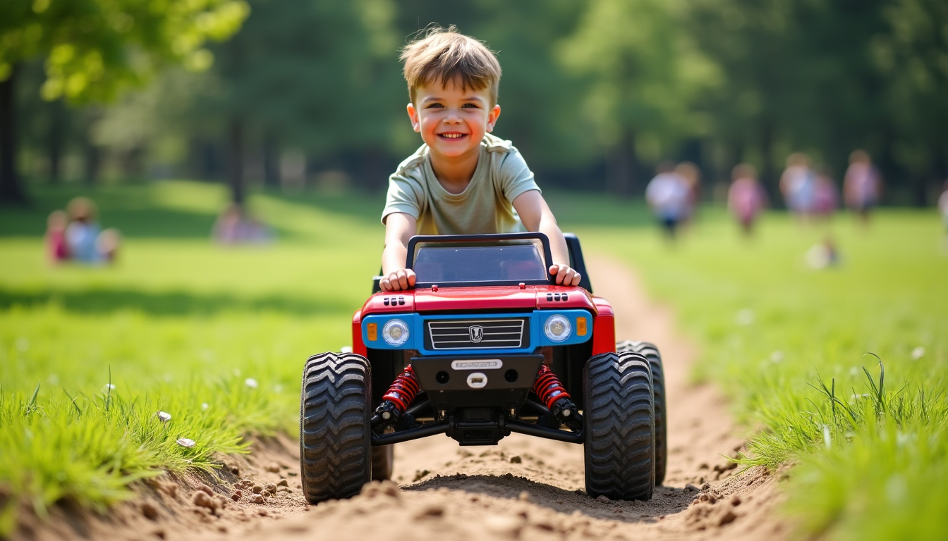 Illustration : recherchez des modèles avec des protections pour les — voiture télécommandée tout terrain choisir pour un enfant ?
