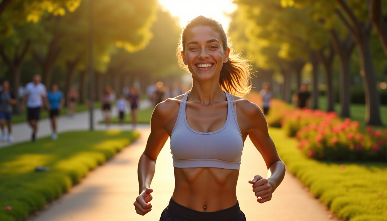 Illustration : tance ou d'améliorer un temps personnel renforce l'estime — bienfaits insoupçonnés du sport sur l'esprit
