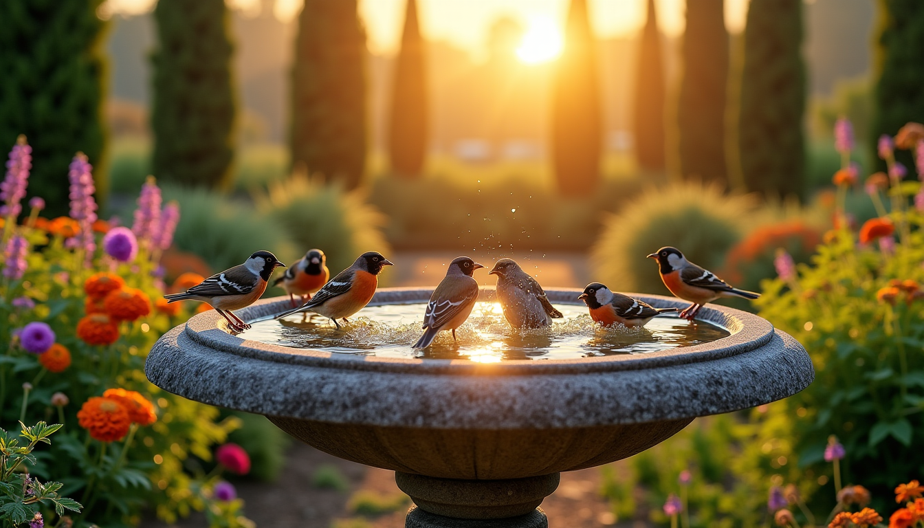 cultivez la biodiversité : astuces pour un jardin harmonieux — ie d'eau ou un bain d'oiseaux peut faire