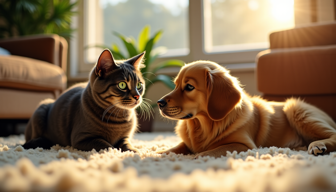 secrets de la cohabitation entre chats et chiens — l'introduction est une phase délicate qui ne doit