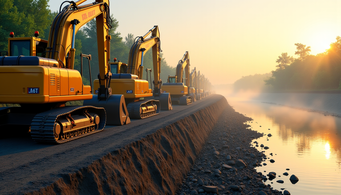 travaux fluviaux : quel matériel choisir pour votre chantier ? — l'échelle du projet, qu'il soit de petite ou