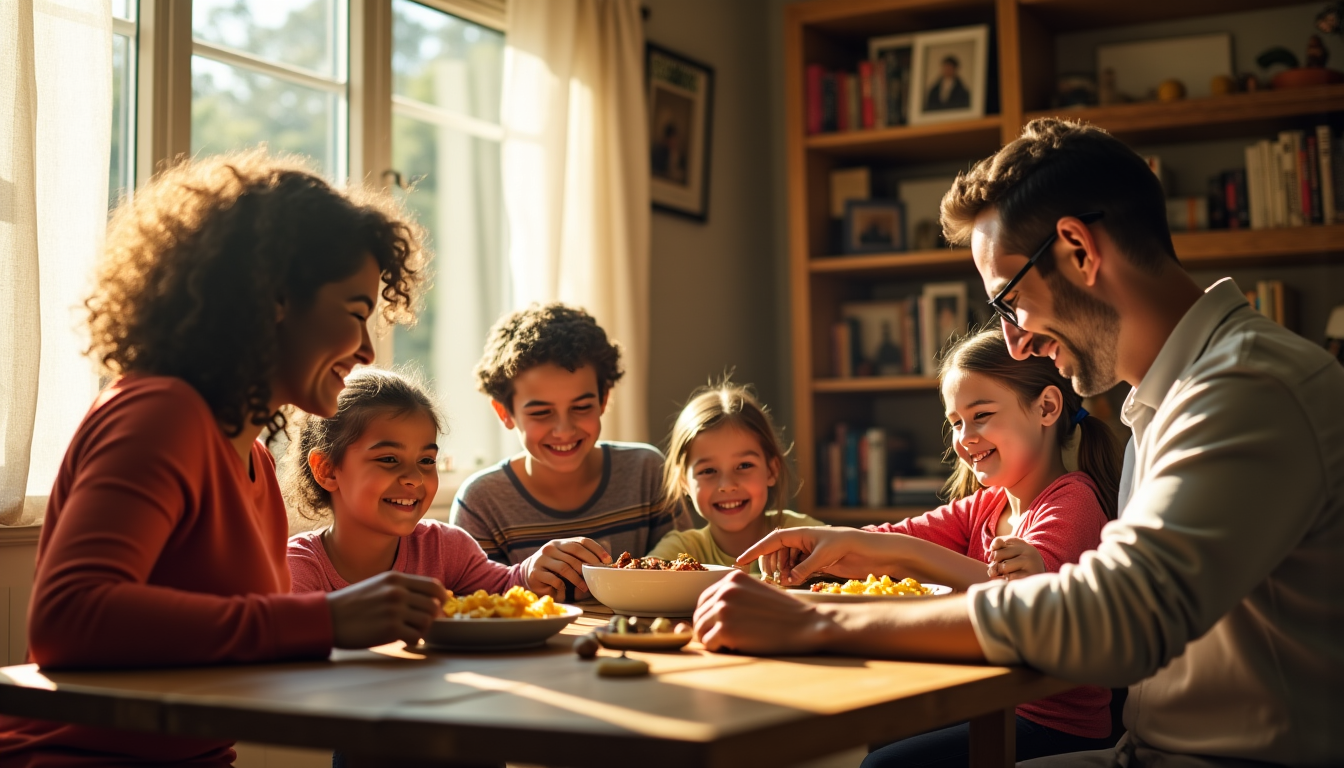 Illustration : ces exemples ne sont que des points de — traditions familiales qui contribuent au bien-être de chacun