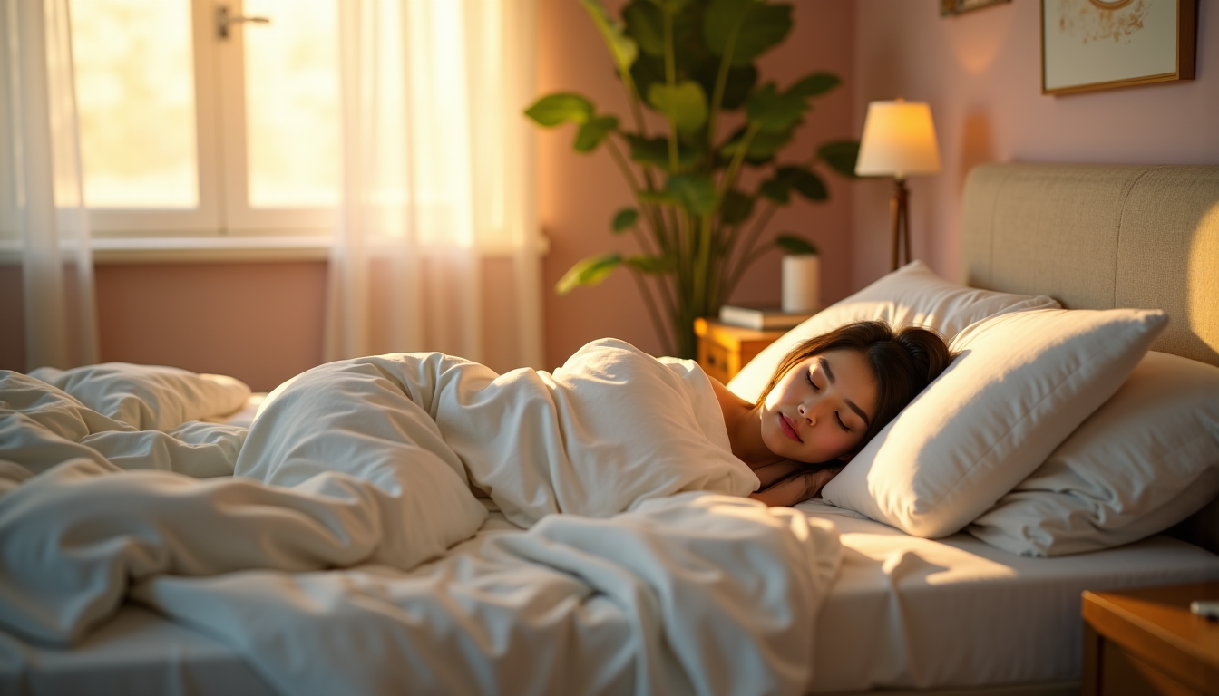 Illustration : enfin, le système immunitaire est affaibli, rendant l'individu — rôle du sommeil profond dans la régénération hormonale et cognitive (b-e)