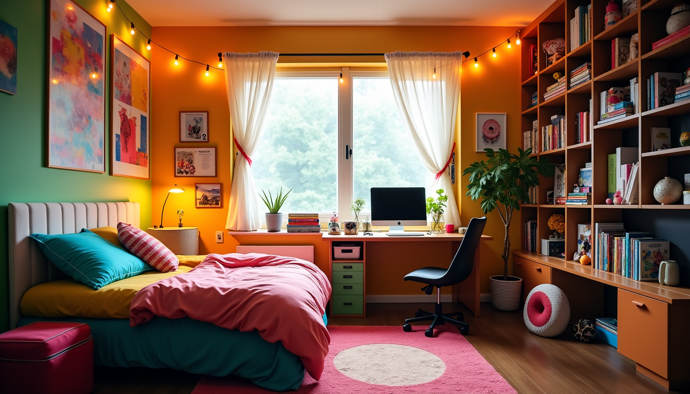Illustration : une fois les bases établies, c'est la personnalisation — décorer une chambre d'adolescent avec style ?