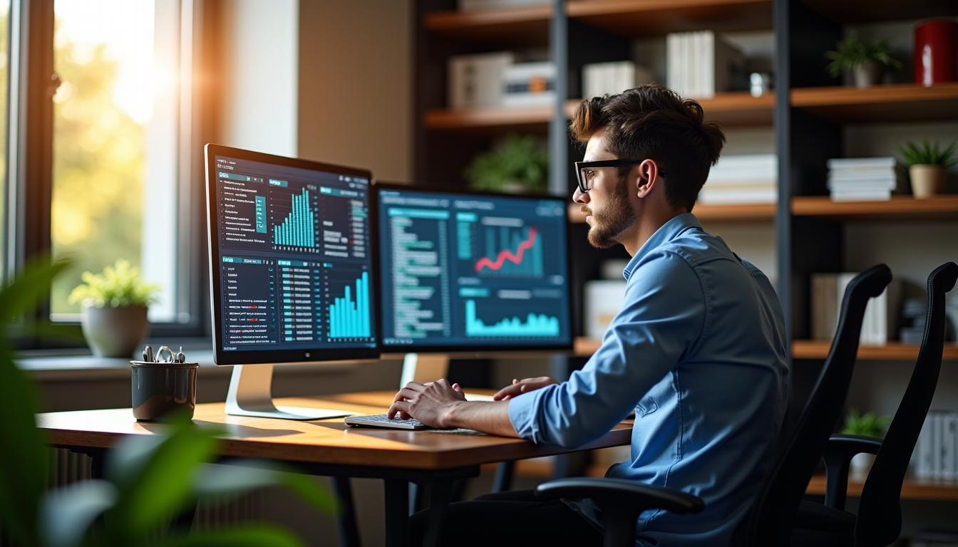 Illustration : applications, l'analyse de données ou la cybersécurité, pour — méthodes actuelles pour créer une source de revenus stable sur le web