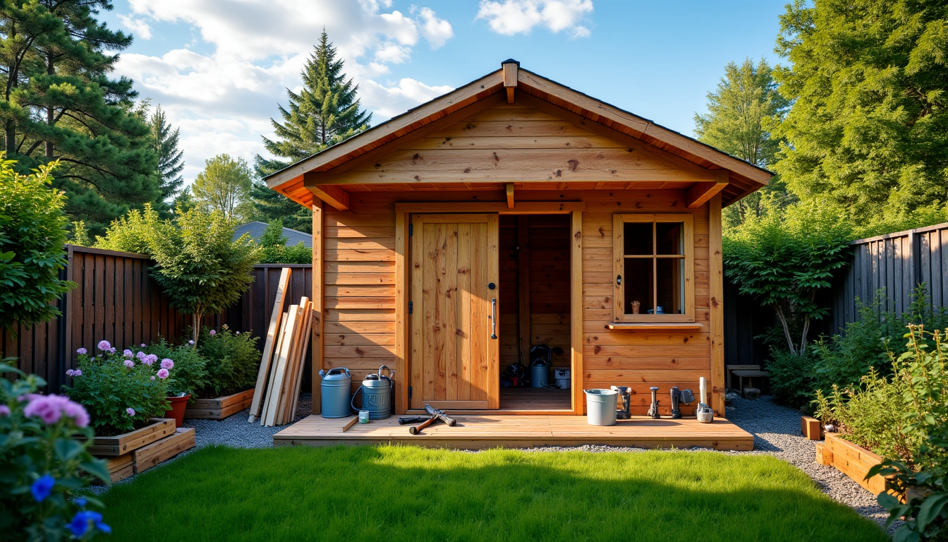 construire un abri de jardin en bois : les points &agrave; pr&eacute;voir avant de se lancer ? &mdash; ubliez pas d'int&eacute;grer les &eacute;ventuelles &eacute;tag&egrave;res, &eacute;tablis ou