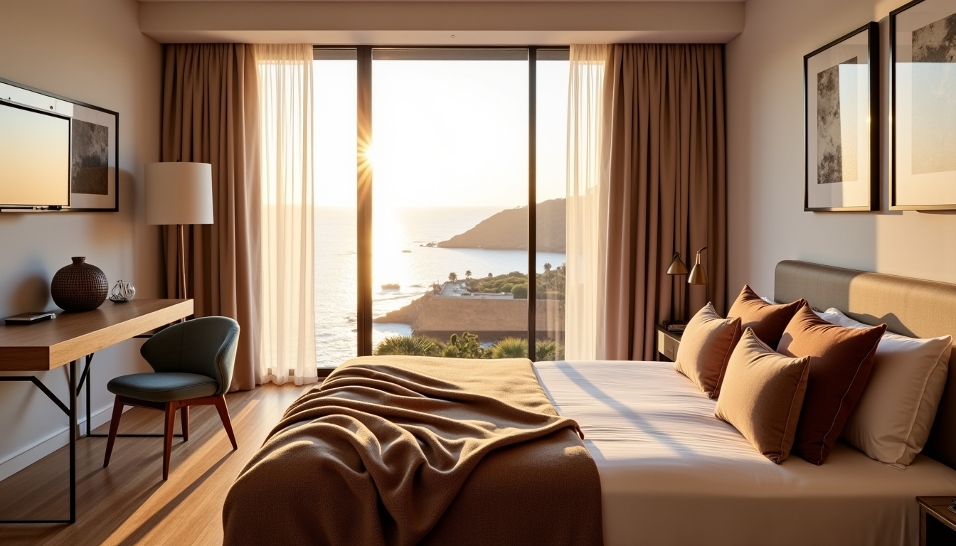 hotel de la falaise : inspirations déco pour un style moderne et apaisant — plaids, housses de coussin, serviettes moelleux, respirant, simplicité