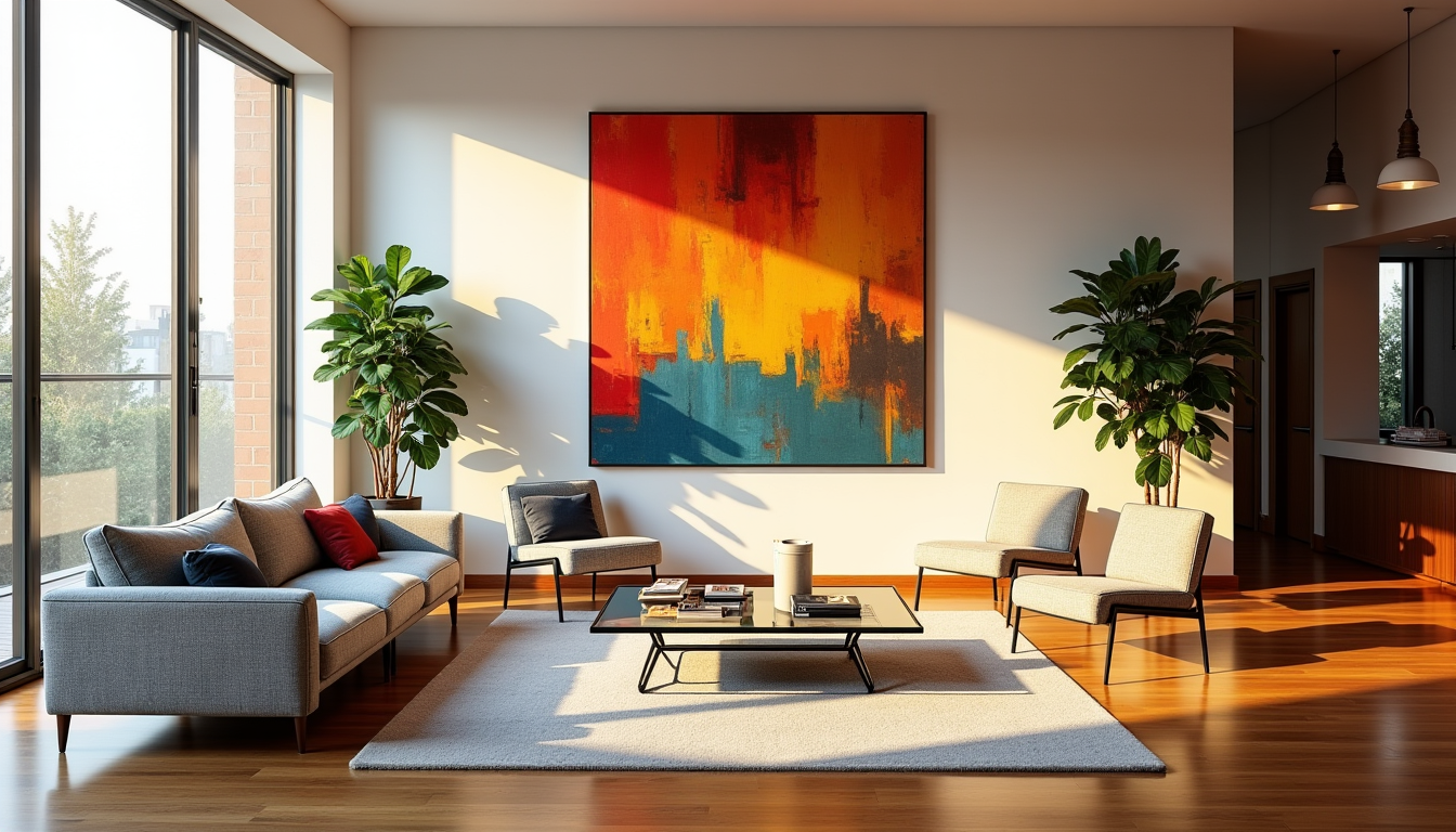 Illustration : l'art agit comme un catalyseur. il peut briser — sublimer votre intérieur avec des touches artistiques uniques