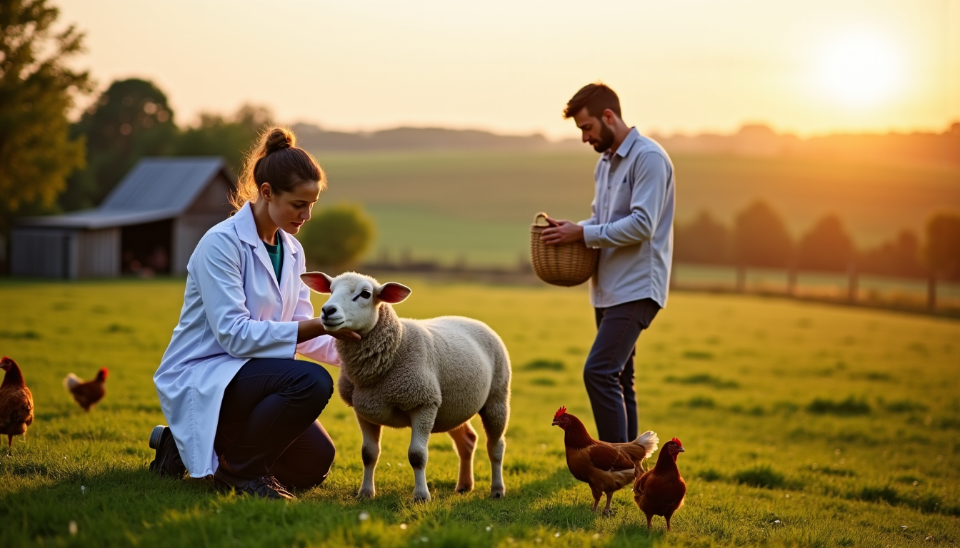 Illustration : et à une alimentation adéquate, ainsi que la — améliorer le bien-être animal grâce à la médecine préventive