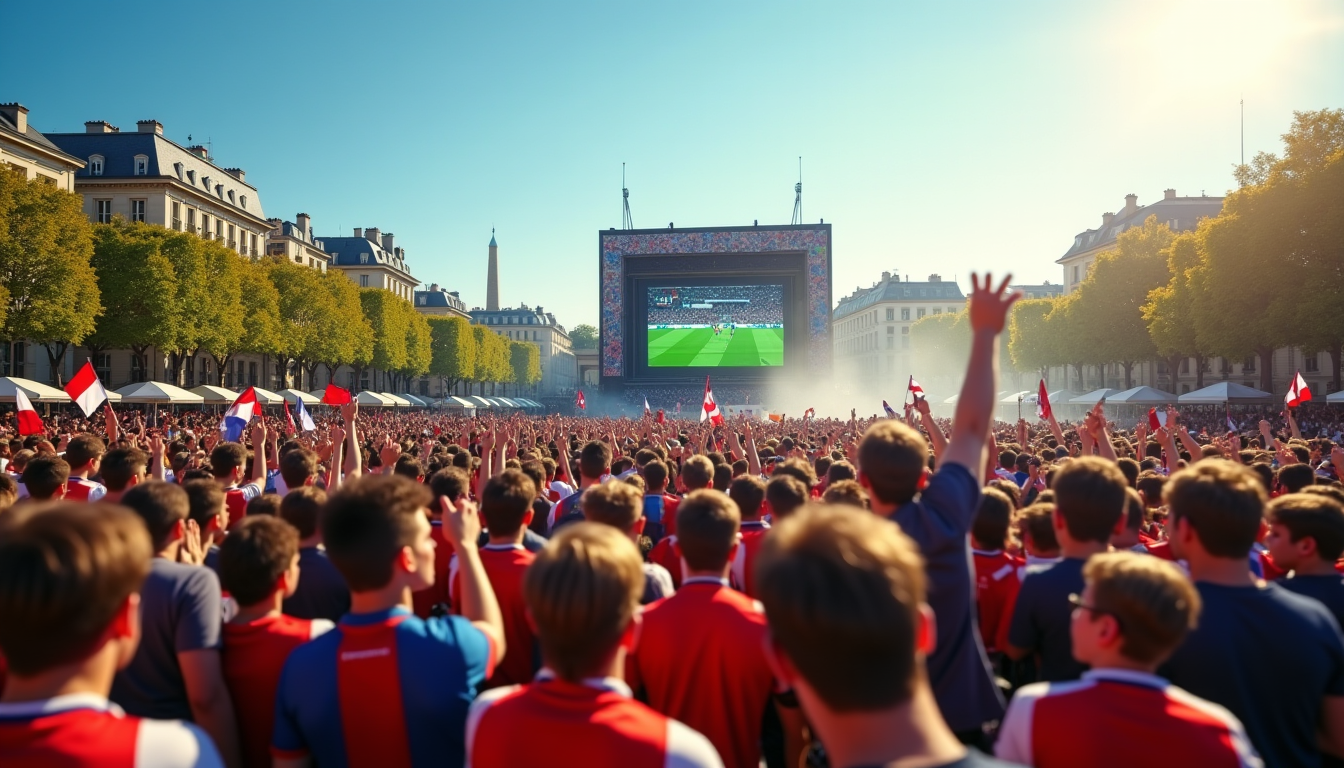 Illustration : formations sur les mesures de sécurité mises en — fan zone paris : où vivre les plus grands événements sportifs en direct ?