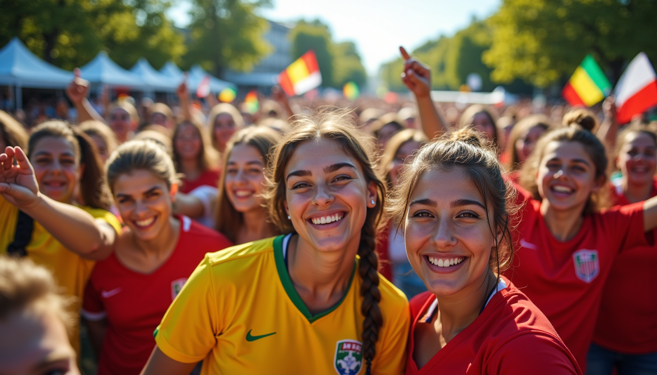 Illustration : fan zone en un véritable lieu de vie — coulisses d’une fan zone coupe du monde réussie pour les supporters