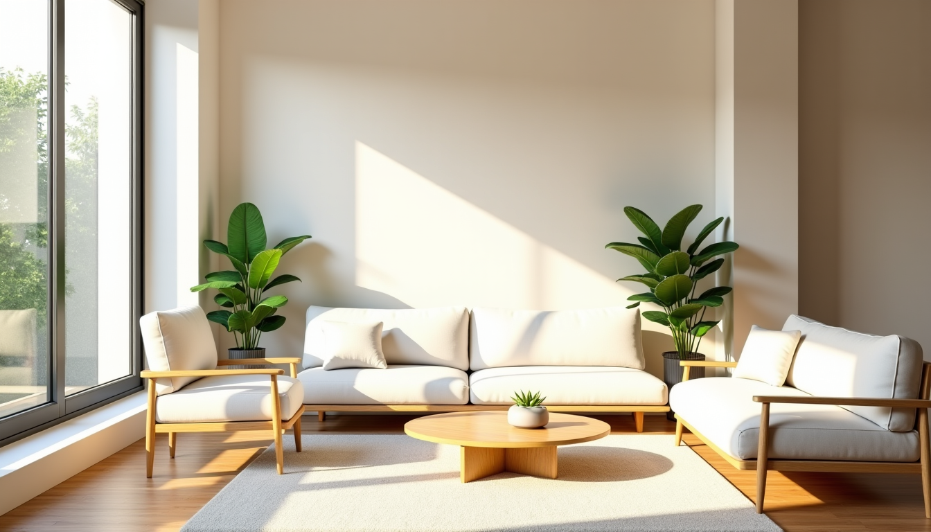 Illustration : la disposition du mobilier doit également tenir compte — clés pour réussir une décoration minimaliste avec reminiscencehome.com