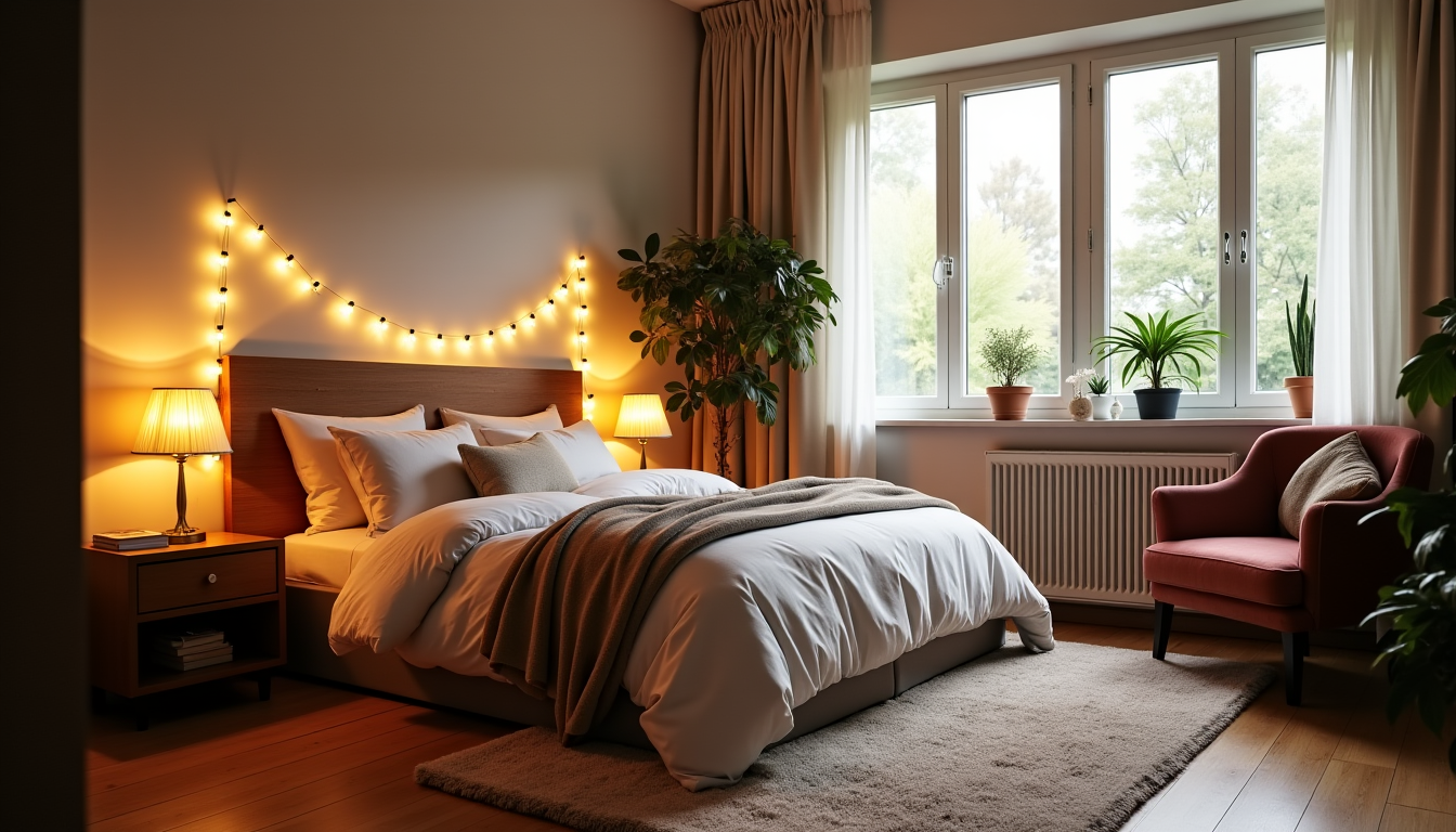 Illustration : chaque source de lumière apporte une fonction et — donner du caractère à sa chambre avec les idées de reminiscencehome.com ?