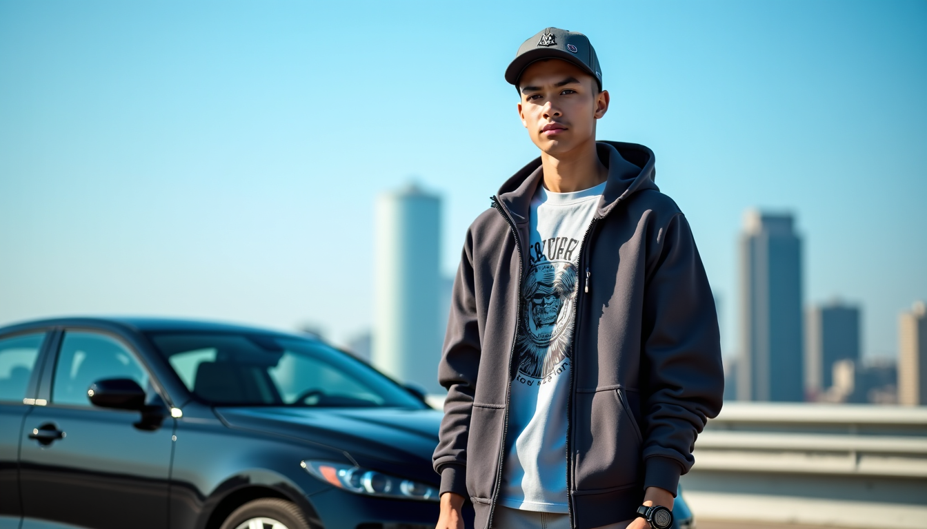 Illustration : oires comme les casquettes ou les bonnets peuvent — sweat et t shirt voiture : la nouvelle obsession des amateurs de mode urbaine
