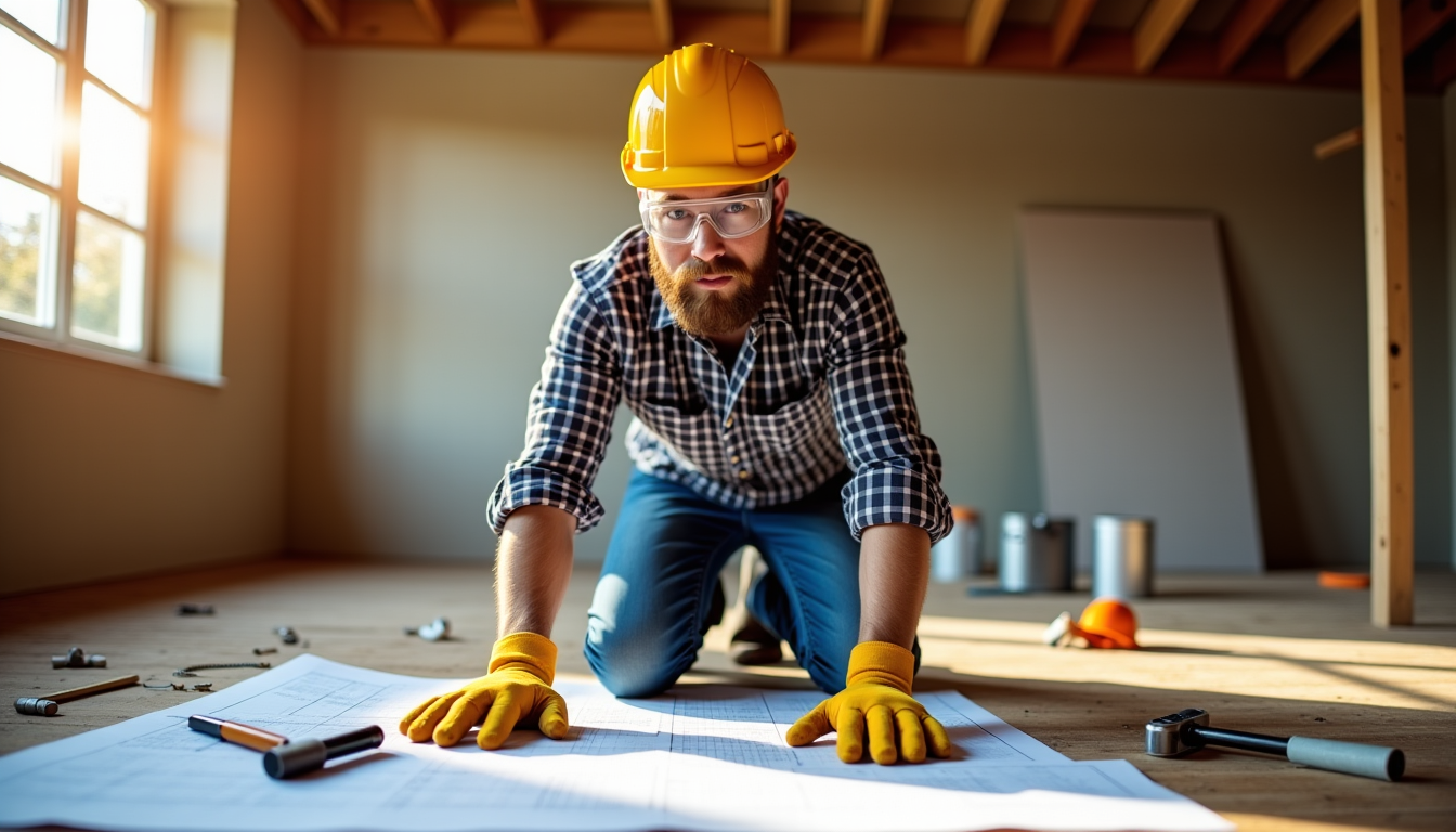 Illustration : la sécurité ne doit jamais être négligée. portez — rénover soi-même sa maison : astuces et conseils pratiques