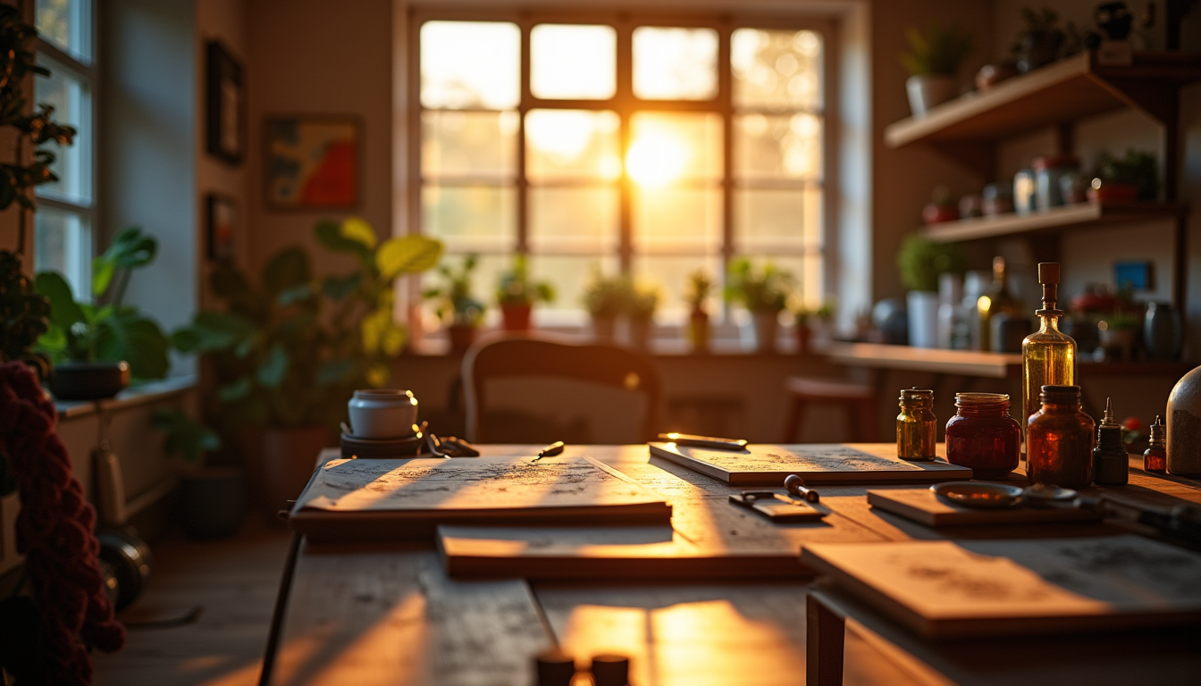 Illustration : se retirer dans son atelier est une forme — aménager un atelier chez soi transforme votre espace ?