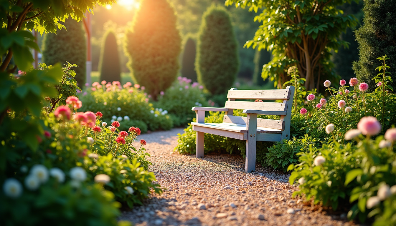 créer un coin de paradis dans votre jardin — pour donner l'impression d'un jardin plus vaste, minimisez