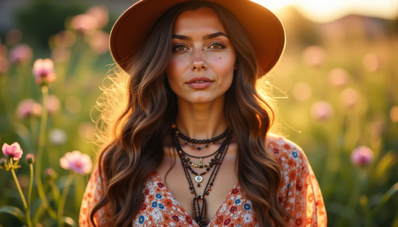 Illustration : les accessoires sont les meilleurs amis de la &mdash; porter une robe boheme ?