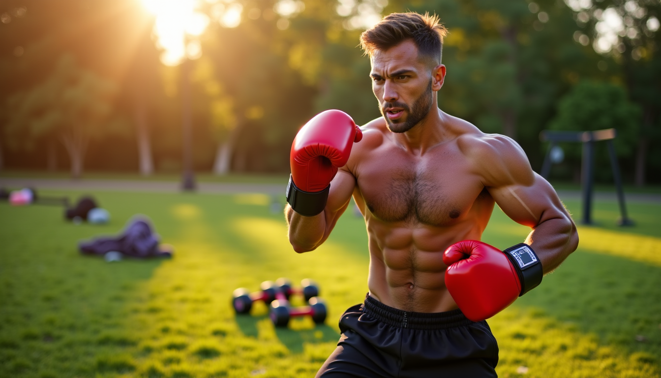 le combo boxe et bootcamp est le meilleur entraînement brûle-graisses — cellent moyen d'améliorer l'endurance musculaire, la force fonctionnelle