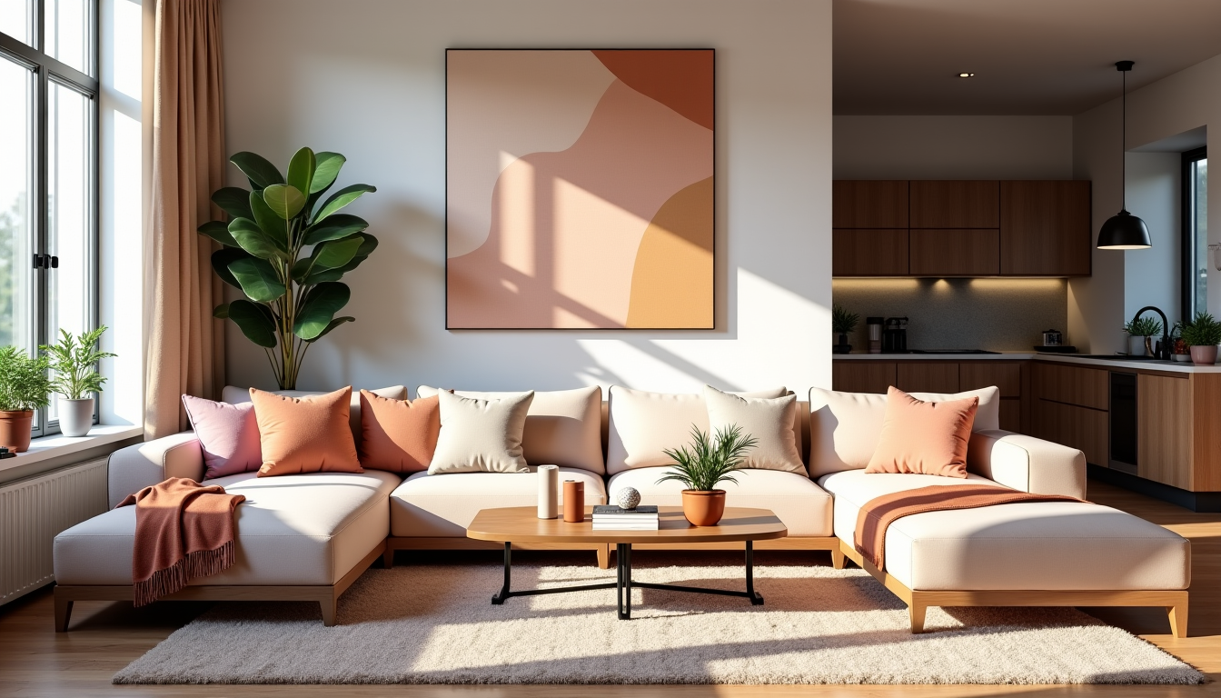 Illustration : les choix de couleurs et de textures ne — aménager son espace : astuces pour une maison harmonieuse