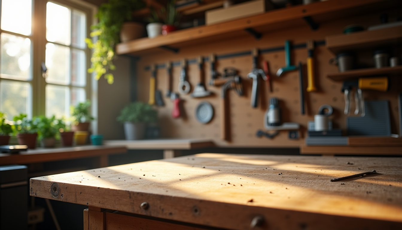 secrets d'un atelier maison : créativité et fonctionnalité au quotidien — certaines activités nécessitent un plan de travail robuste