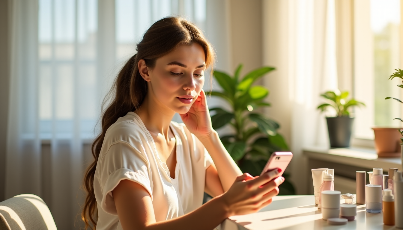meilleure application de skincare pour analyser votre peau et trouver les bons produits — la capacité à suivre l'évolution de votre peau