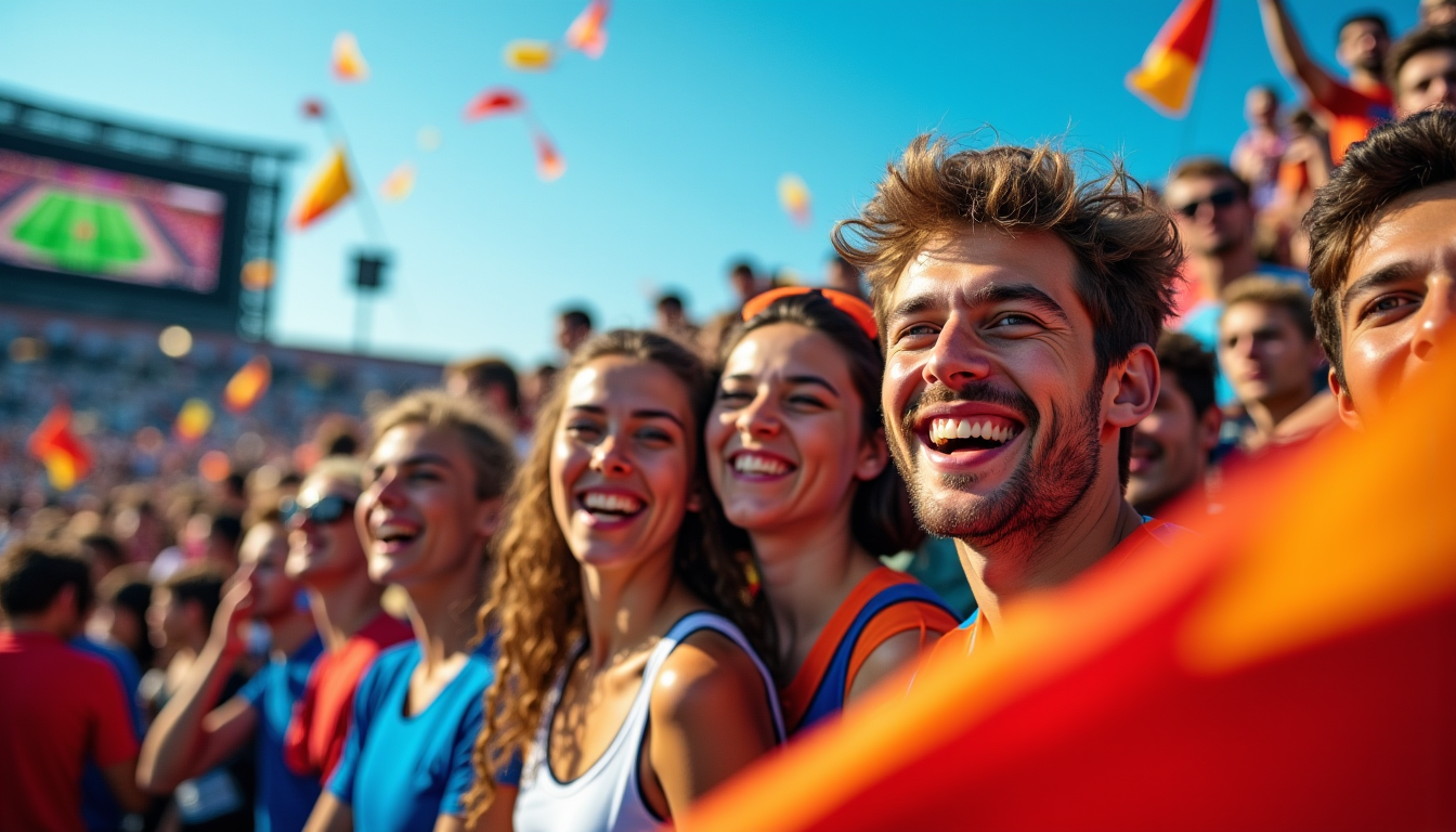 Illustration : dans le paysage des événements sportifs, la fan — la fan zone parseille attire de plus en plus de supporters passionnés ?