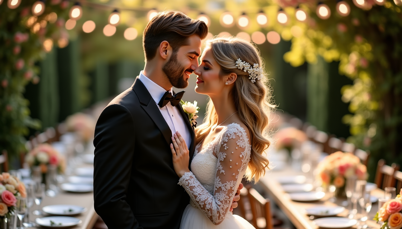 Illustration : "un mariage n'est pas seulement une célébration de — mariage réussi : secrets pour une organisation sans stress