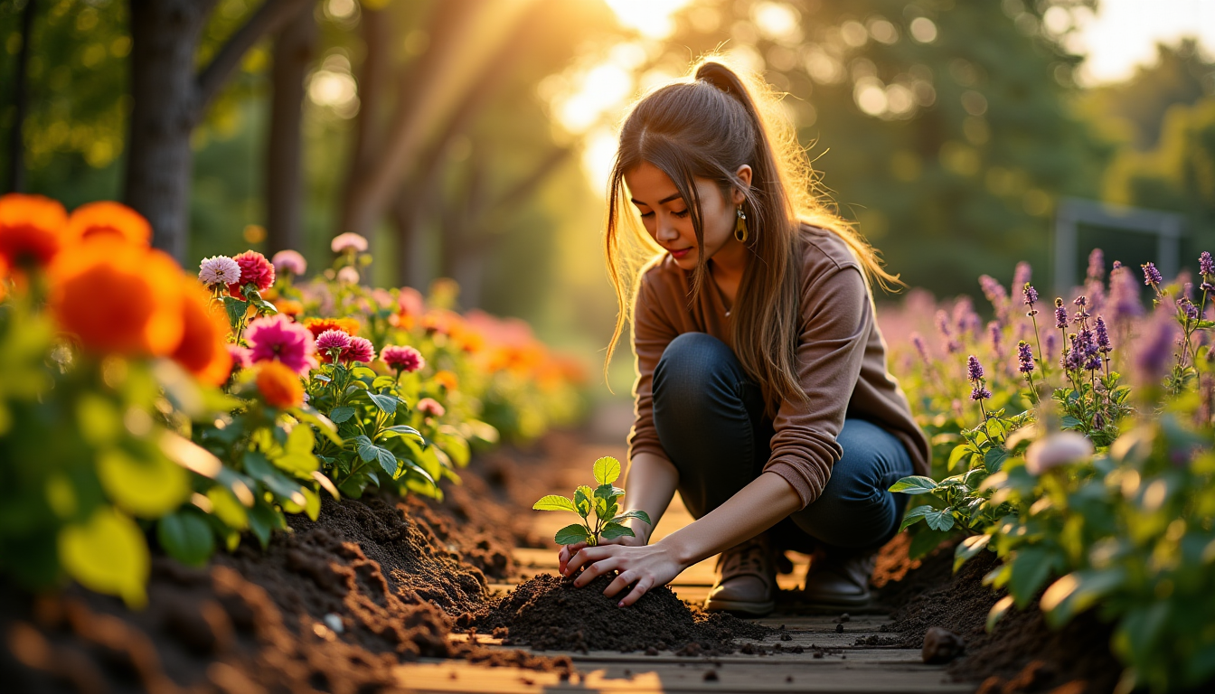Illustration : ation essai de nouvelles variétés, de techniques de — le jardinage nourrit l'âme et l'esprit