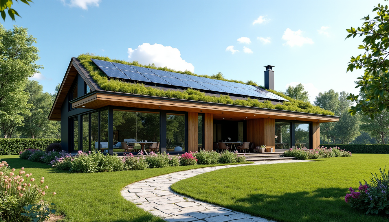 Illustration : certaines maisons sont conçues pour être "nettes zéro", — secrets d'une maison durable et écologique