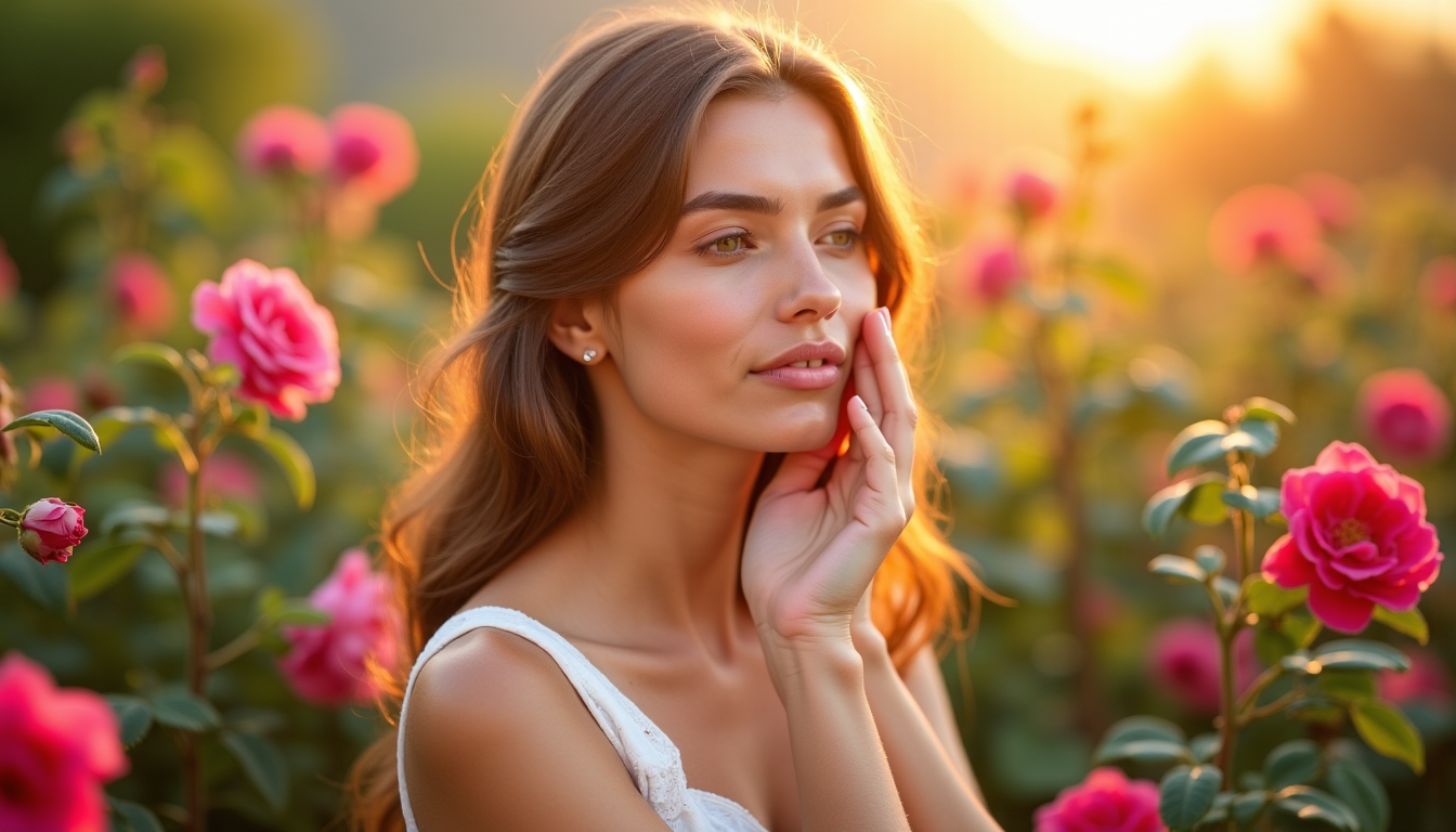 secrets naturels de la beauté : astuces et rituels intemporels — étales de roses, est utilisée comme tonique visage