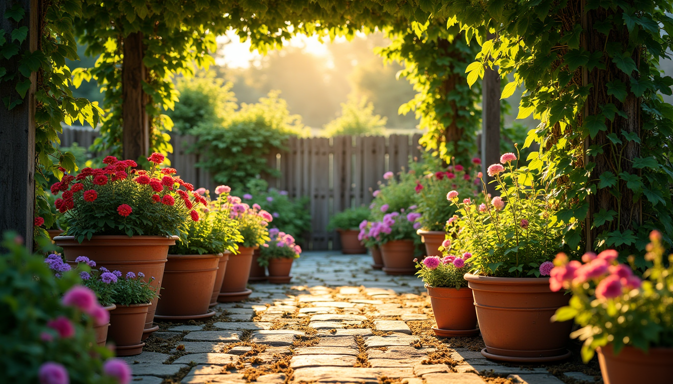 cultivez votre espace : astuces pour un jardin enchanteur — les contenants se déclinent en une multitude de