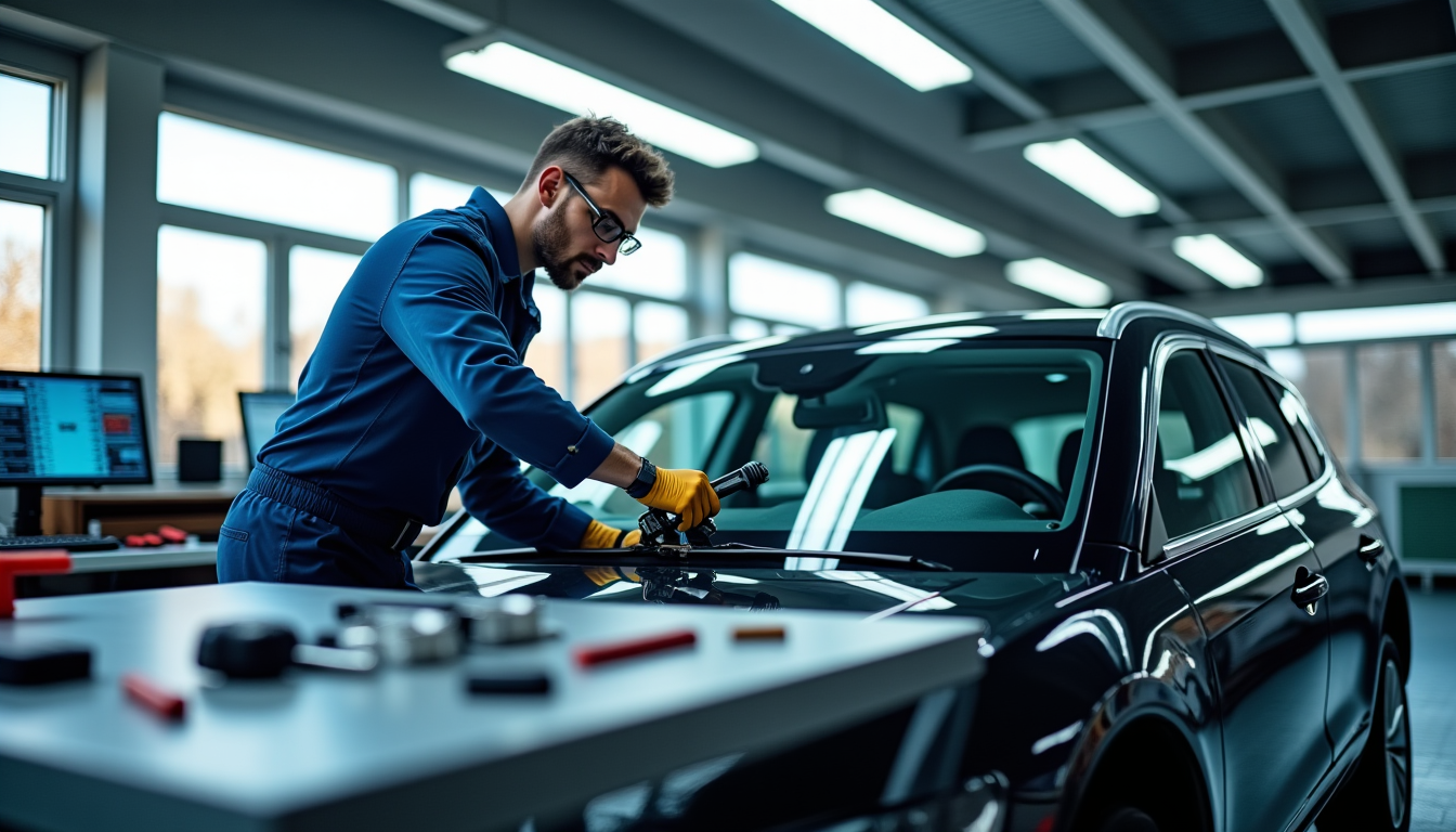 Illustration : la réinitialisation est indispensable car même si le — caméras, capteurs et aides à la conduite : pourquoi le remplacement d’un pare-brise est devenu plus technique
