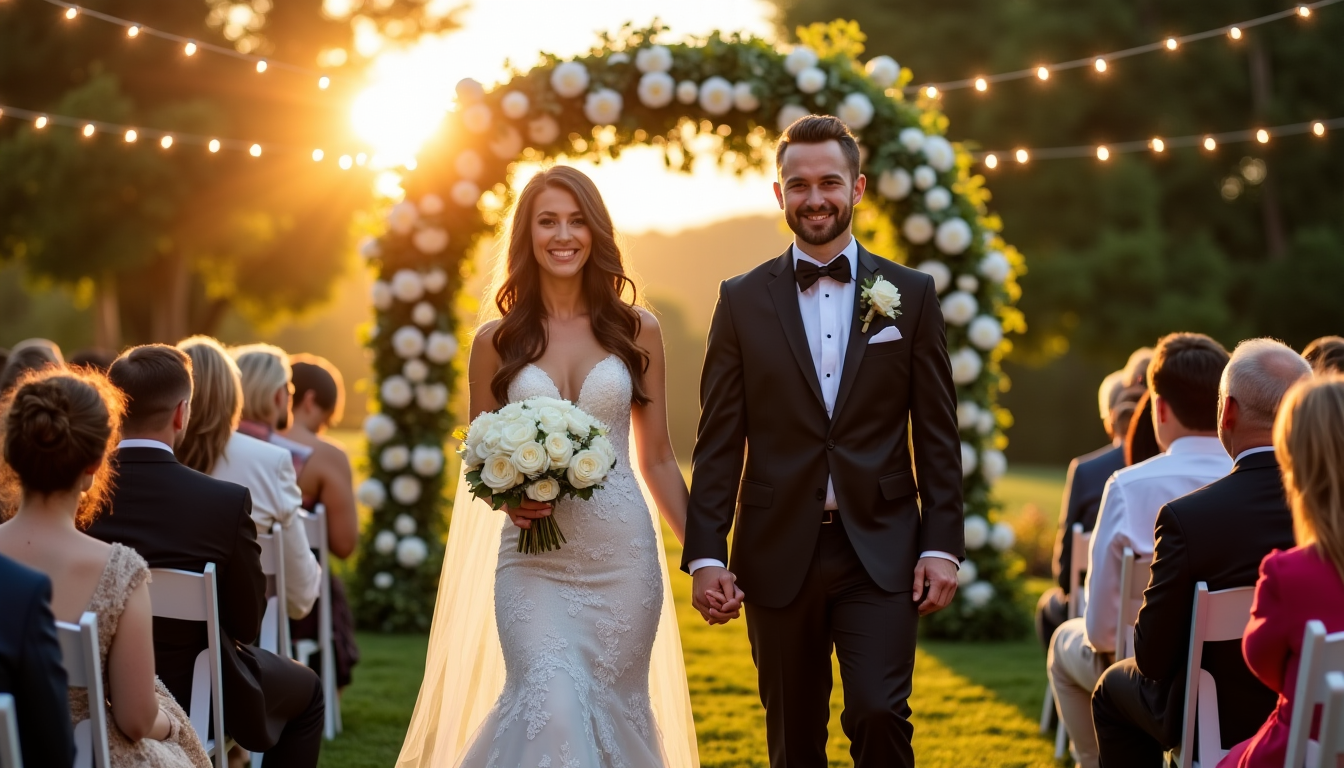 Illustration : un mariage mémorable se distingue non seulement par — organiser un mariage inoubliable