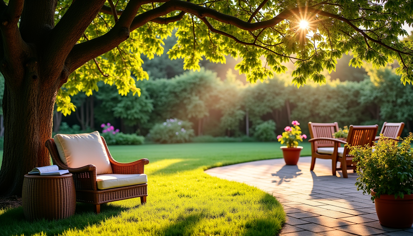 Illustration : créez des zones distinctes pour différentes activités. un — créer un oasis : harmonie entre maison et jardin