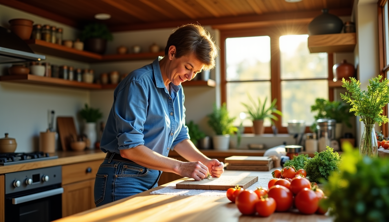 Illustration : « il y a une immense satisfaction à — cuisiner et bricoler : astuces pour un quotidien créatif
