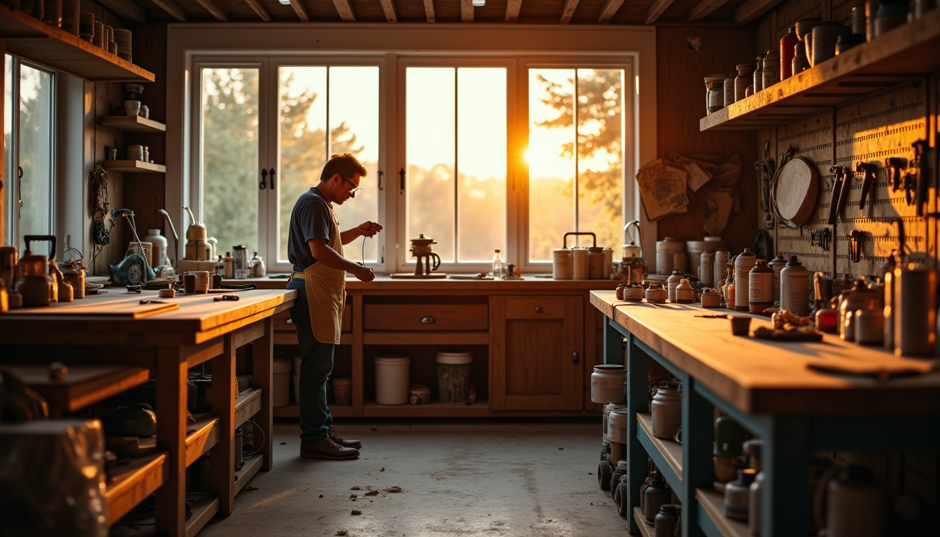créer un atelier maison : conseils pratiques et inspirants — pour les activités générant des poussières, des fumées