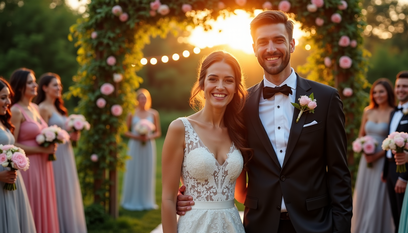 Illustration : il ne s'agit pas de dépenser sans compter, — idées créatives pour un mariage inoubliable