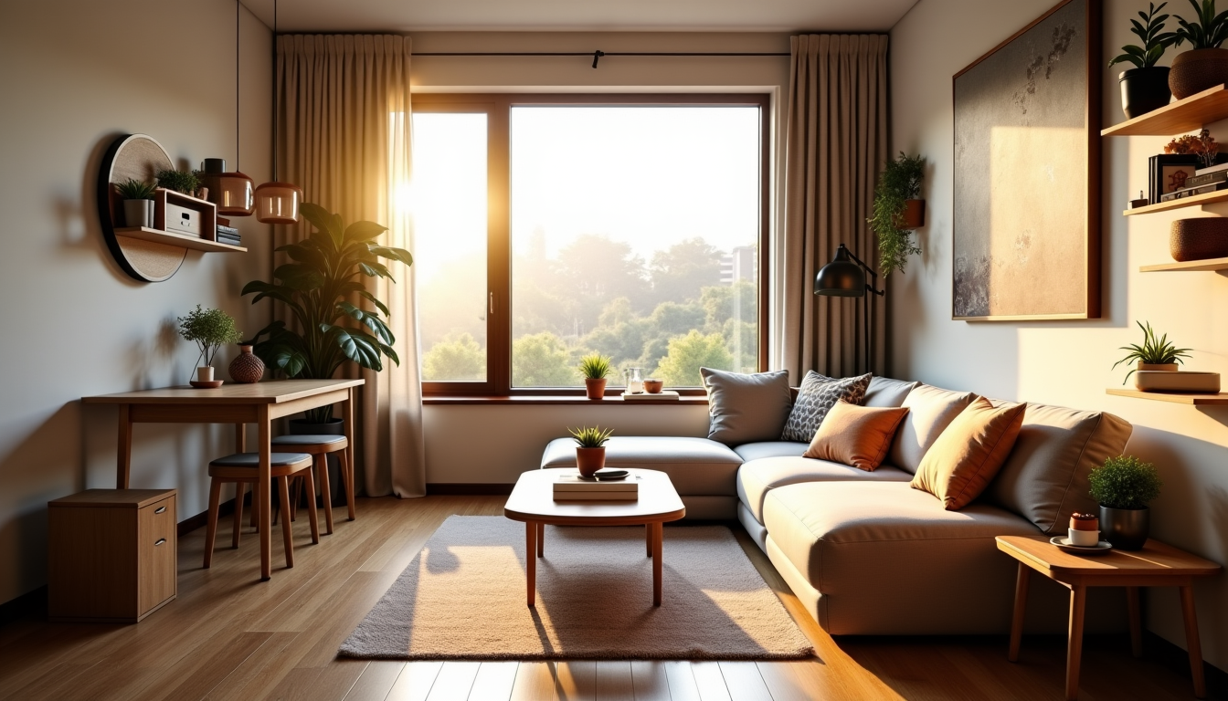 Illustration : dans un petit logement, la tentation de cloisonner — optimiser l'espace : astuces de décoration pour petits intérieurs