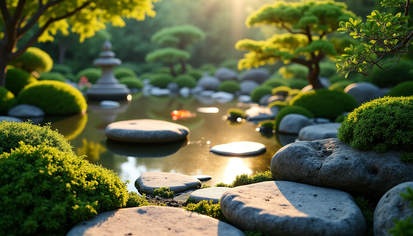 cultivez votre espace vert : astuces pour un jardin zen — e, spiritualité. disposer le long des chemins ou