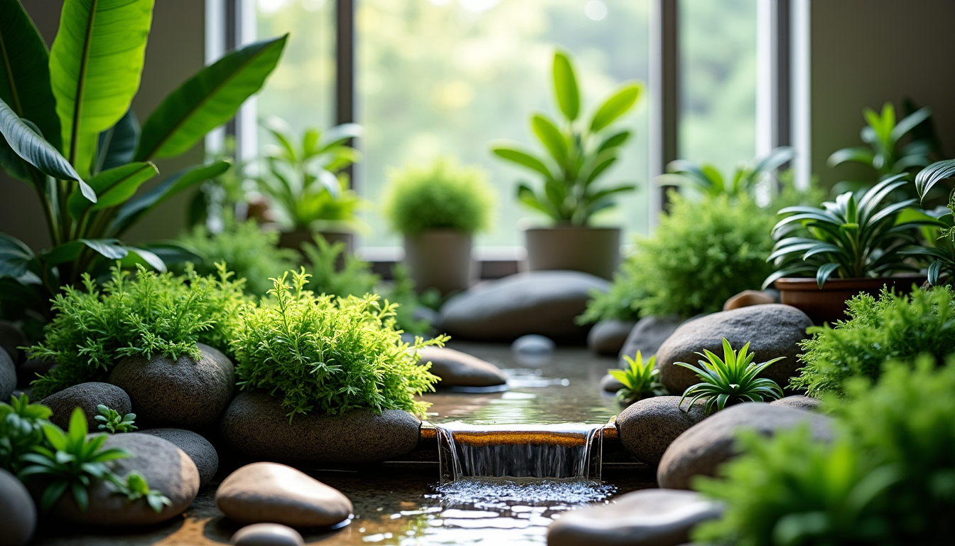 Illustration : mposez un écosystème miniature avec des plantes adaptées, — créer un paradis végétal chez vous : astuces et inspirations