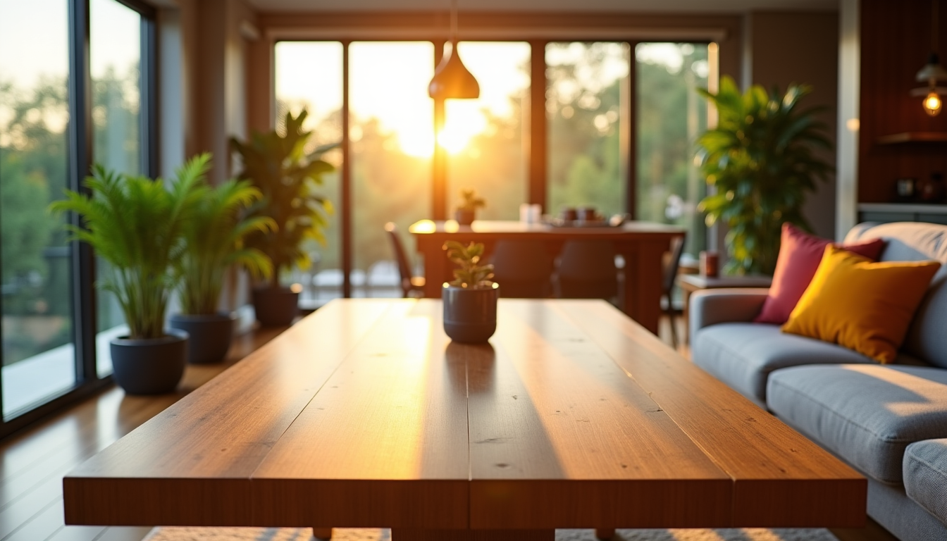 vivre en harmonie : secrets pour une maison apaisante — gagez les surfaces planes comme les tables et