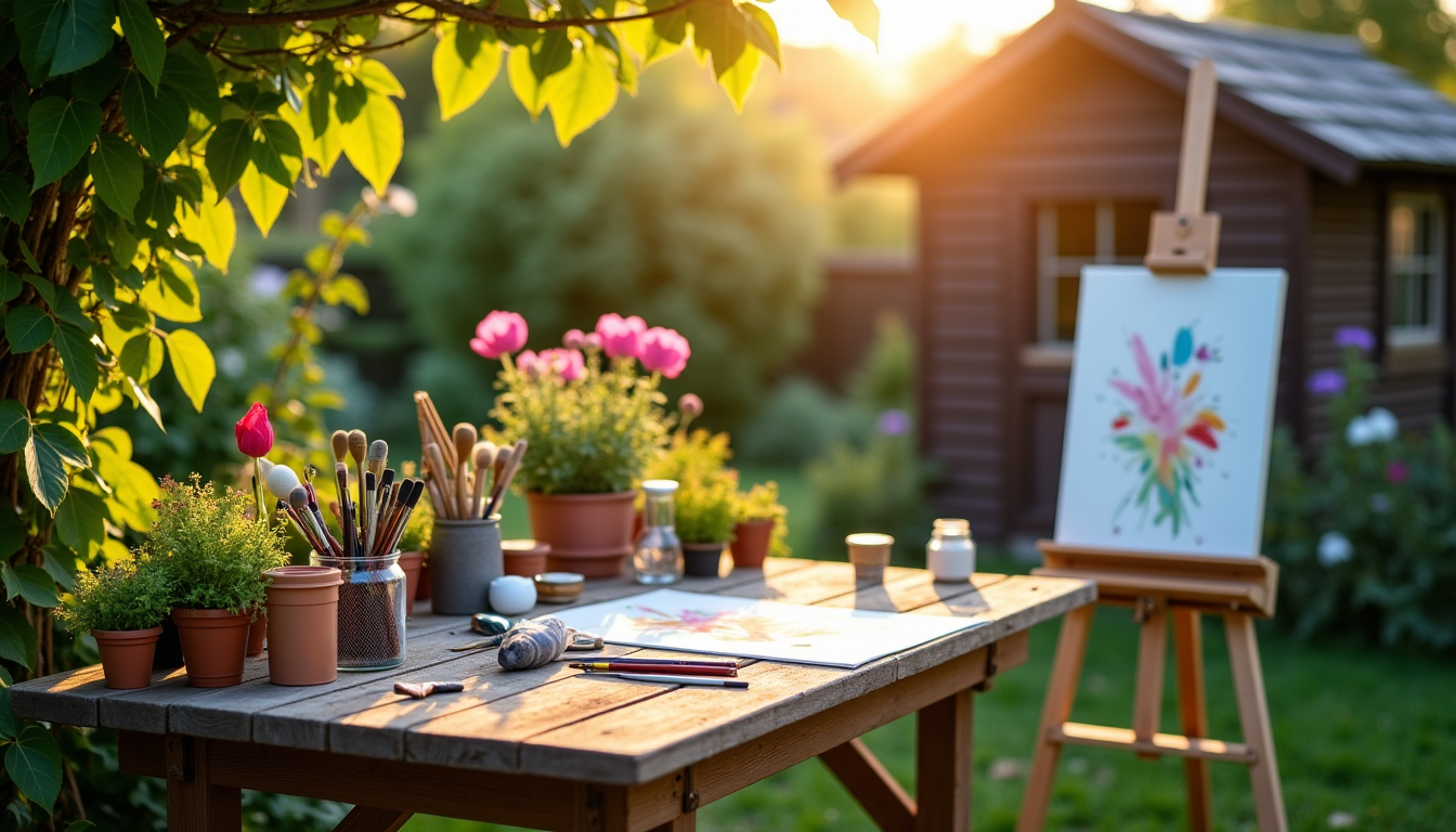 créer un espace créatif : astuces pour un jardin atelier — une fois l'emplacement choisi, l'étape de la conception