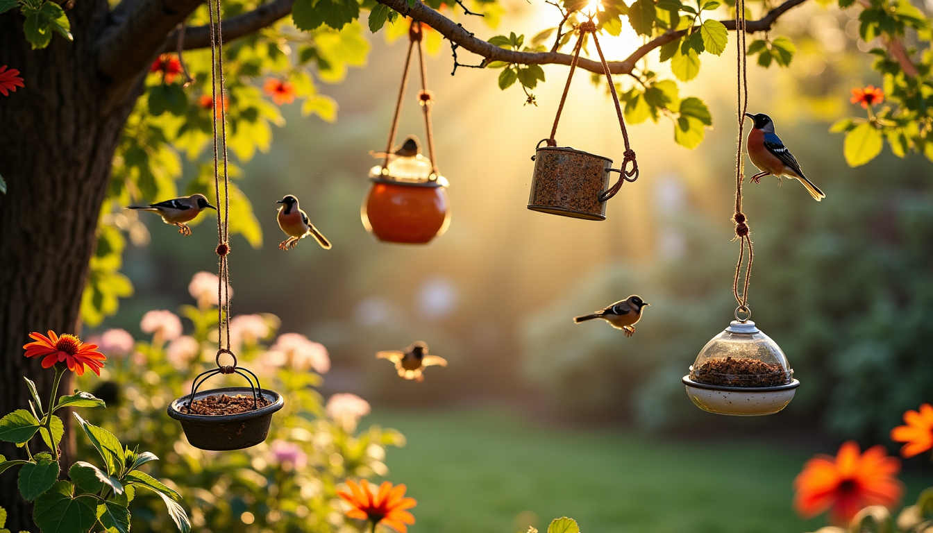 créer avec des objets du quotidien : astuces pratiques — uge et de la nourriture aux oiseaux tout